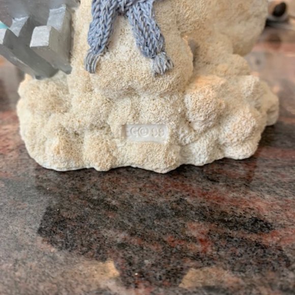 1999 Encore Snow Buddies "Crash Landing" Snowman Figurine - Picture 5 of 7